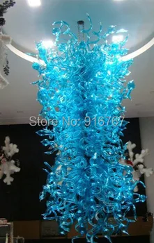 Tasuta Kohaletoimetamine UL/CE LED Pirn Parim Villa Kerge Päris Sinine Art Klaasist Ripatsid