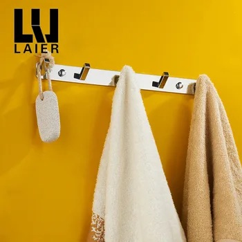 Vidric kogu vask-chrome vann seina viis konks rida mantel riidepuu konksu riided konks rippuvad rätikud vannitoa tarvikud